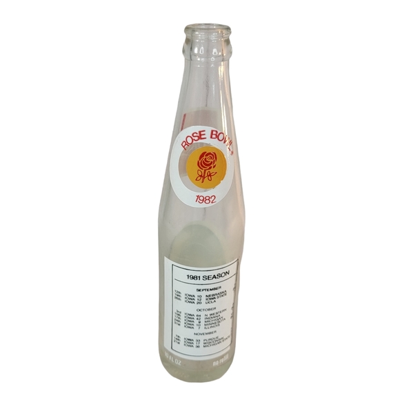 Iowa Hawkeyes Rose Bowl Coke Bottle 1981 Collectible How About Them Hawkeyes - Picture 3 of 5